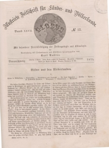Globus. Illustrierte Zeitschrift für Länder...Bd. XXVII, Nr.13, 1875