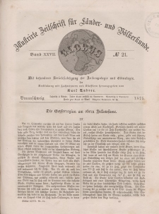 Globus. Illustrierte Zeitschrift für Länder...Bd. XXVII, Nr.21, 1875