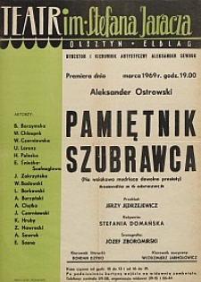 Pamiętnik szubrawca - Aleksander Ostrowski