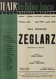 Żeglarz - afisz teatralny