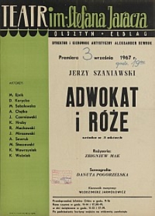 Adwokat i róże - Jerzy Szaniawski