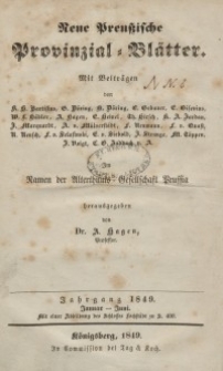 Neue Preussische Provinzial-Blätter, Bd. VII, 1849