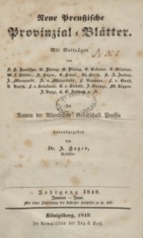 Neue Preussische Provinzial-Blätter, Bd. VII, 1849