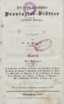 Neue Preussische Provinzial-Blätter, Bd. II, Jahrgang – Juli - Dezember, 1852