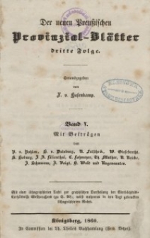 Neue Preussische Provinzial-Blätter, Bd. V, 1860