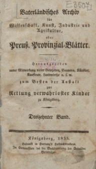 Preussische Provinzial-Blätter, Bd. XIII, 1835