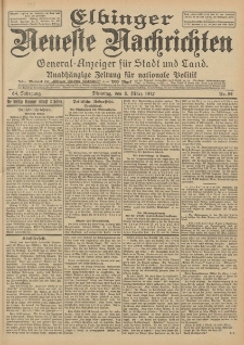 Elbinger Neueste Nachrichten, Nr. 54 Dienstag 5 März 1912 64. Jahrgang