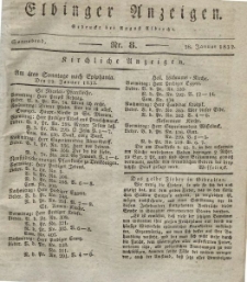 Elbinger Anzeigen, Nr. 8. Sonnabend, 28. Januar 1832
