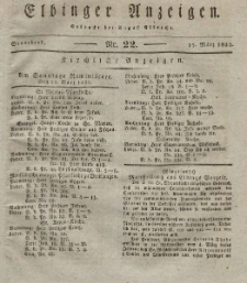 Elbinger Anzeigen, Nr. 22. Sonnabend, 17. März 1832