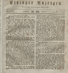 Elbinger Anzeigen, Nr. 29. Mittwoch, 11. April 1832