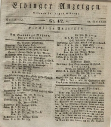 Elbinger Anzeigen, Nr. 42. Sonnabend, 26. Mai 1832