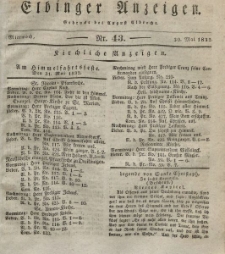 Elbinger Anzeigen, Nr. 43. Mittwoch, 30. Mai 1832