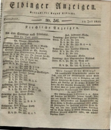 Elbinger Anzeigen, Nr. 56. Sonnabend, 14. Juli 1832