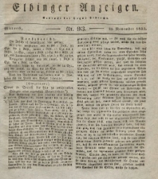 Elbinger Anzeigen, Nr. 93. Mittwoch, 21. November 1832