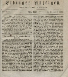 Elbinger Anzeigen, Nr. 99. Mittwoch, 12. Dezember 1832