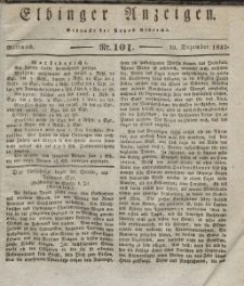 Elbinger Anzeigen, Nr. 101. Mittwoch, 19. Dezember 1832