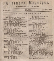 Elbinger Anzeigen, Nr. 26. Sonnabend, 30. März 1833