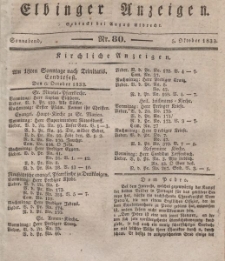 Elbinger Anzeigen, Nr. 80. Sonnabend, 5. Oktober 1833