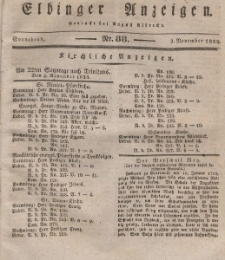 Elbinger Anzeigen, Nr. 88. Sonnabend, 2. November 1833