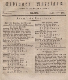 Elbinger Anzeigen, Nr. 96. Sonnabend, 30. November 1833