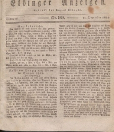 Elbinger Anzeigen, Nr. 99. Mittwoch, 11. Dezember 1833