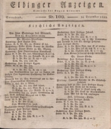 Elbinger Anzeigen, Nr. 100. Sonnabend, 14. Dezember 1833