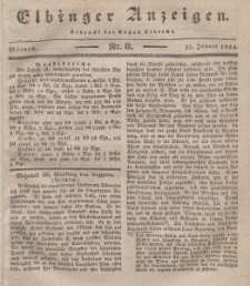 Elbinger Anzeigen, Nr. 8. Mittwoch, 29. Januar 1834