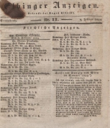 Elbinger Anzeigen, Nr. 11. Sonnabend, 8. Februar 1834