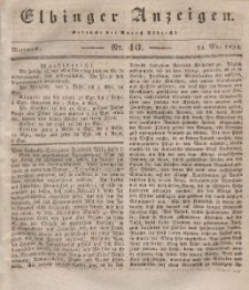 Elbinger Anzeigen, Nr. 40. Mittwoch, 21. Mai 1834