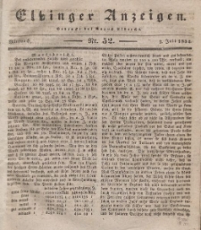 Elbinger Anzeigen, Nr. 52. Mittwoch, 2. Juli 1834