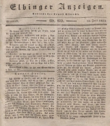Elbinger Anzeigen, Nr. 60. Mittwoch, 30. Juli 1834