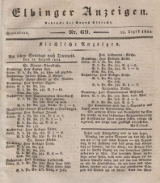 Elbinger Anzeigen, Nr. 68. Mittwoch, 27. August 1834