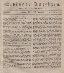 Elbinger Anzeigen, Nr. 80. Mittwoch, 8. Oktober 1834