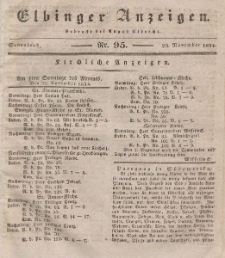 Elbinger Anzeigen, Nr. 95. Sonnabend, 29. November 1834