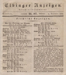 Elbinger Anzeigen, Nr. 97. Sonnabend, 6. Dezember 1834
