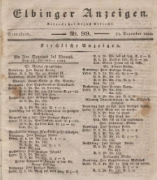 Elbinger Anzeigen, Nr. 99. Sonnabend, 13. Dezember 1834