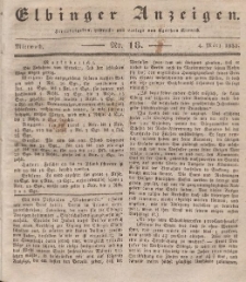 Elbinger Anzeigen, Nr. 18. Mittwoch, 4. März 1835