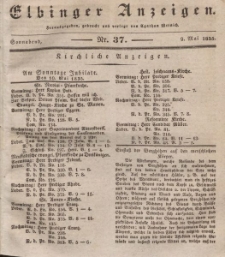 Elbinger Anzeigen, Nr. 37. Sonnabend, 9. Mai 1835