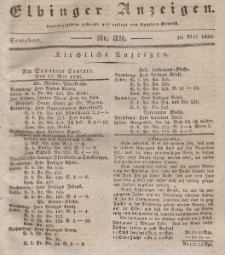 Elbinger Anzeigen, Nr. 39. Sonnabend, 16. Mai 1835