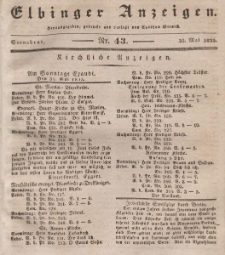 Elbinger Anzeigen, Nr. 43. Sonnabend, 30. Mai 1835