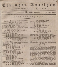 Elbinger Anzeigen, Nr. 57. Sonnabend, 18. Juli 1835
