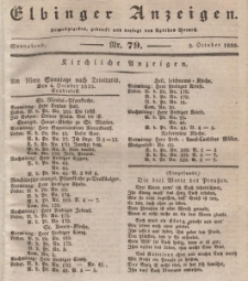 Elbinger Anzeigen, Nr. 79. Sonnabend, 3. Oktober 1835