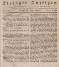 Elbinger Anzeigen, Nr. 82. Mittwoch, 14. Oktober 1835