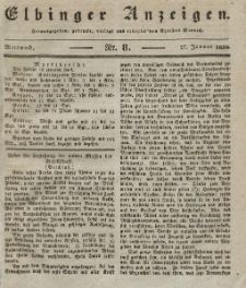 Elbinger Anzeigen, Nr. 8. Mittwoch, 27. Januar 1836