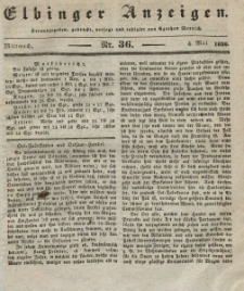 Elbinger Anzeigen, Nr. 36. Mittwoch, 4. Mai 1836