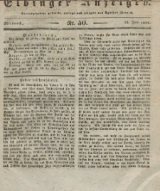 Elbinger Anzeigen, Nr. 50. Mittwoch, 22. Juni 1836