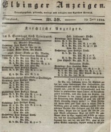 Elbinger Anzeigen, Nr. 59. Sonnabend, 23. Juli 1836