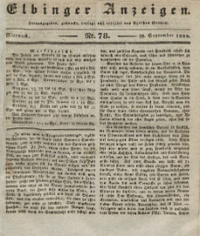 Elbinger Anzeigen, Nr. 78. Mittwoch, 28. September 1836