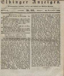 Elbinger Anzeigen, Nr. 96. Mittwoch, 30. November 1836