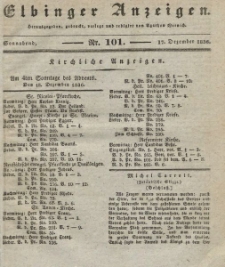 Elbinger Anzeigen, Nr. 101. Sonnabend, 17. Dezember 1836